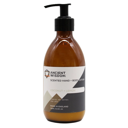 Aromaterapinis Rankų ir Kūno Losjonas – „Kokosas ir Citrina“ (300 ml)