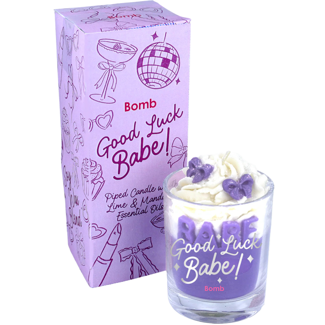 Žvakė – Good Luck Babe! Piped Candle