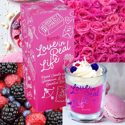 Žvakė – Love in Real Life Piped Candle - Spa4You